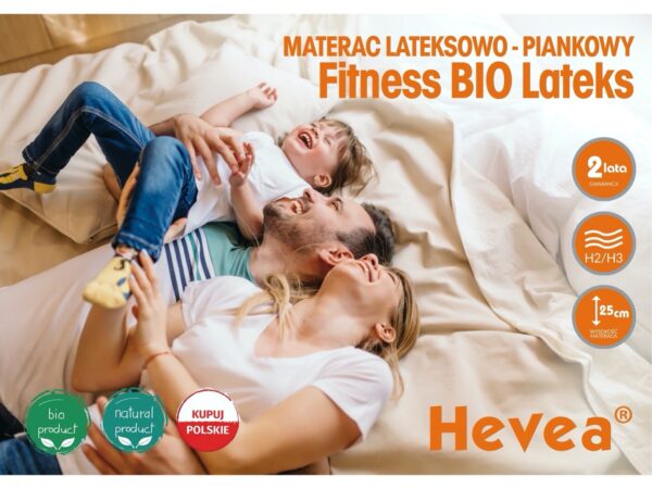 Materac z lateksem Hevea Fitness Bio Lateks - obrazek 9