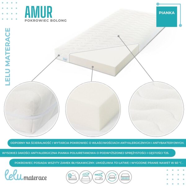 Materac AMUR BOLONG pianka 10cm - obrazek 5